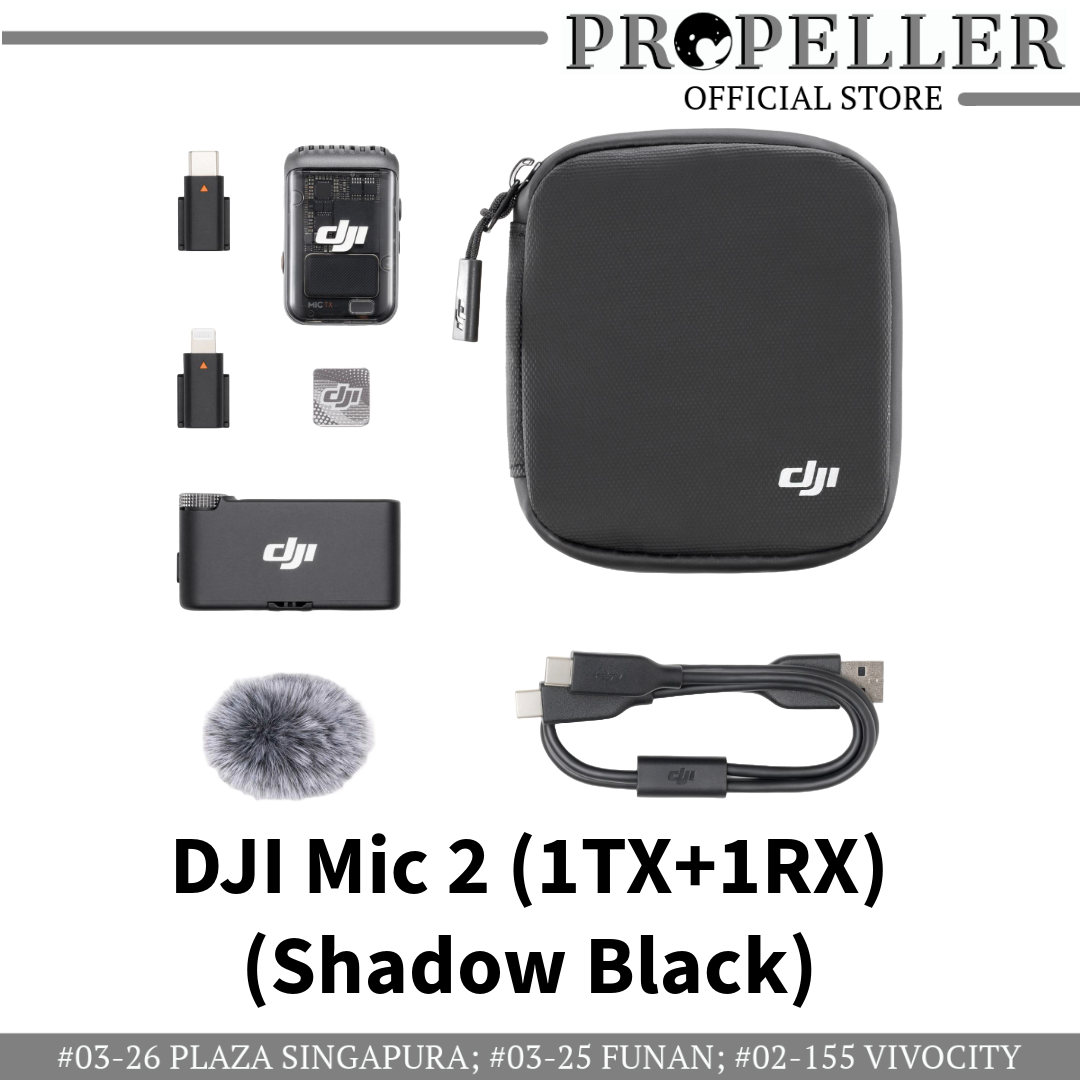DJI Mic 2 ( 1 TX + 1 RX ) – PROPELLER OFFICIAL STORE