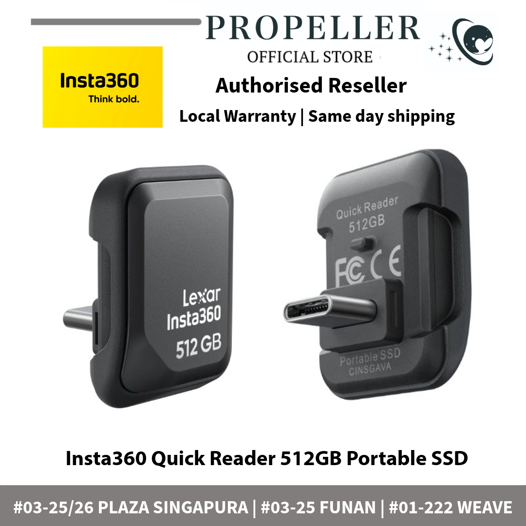Insta360 Quick Reader 512GB Portable SSD