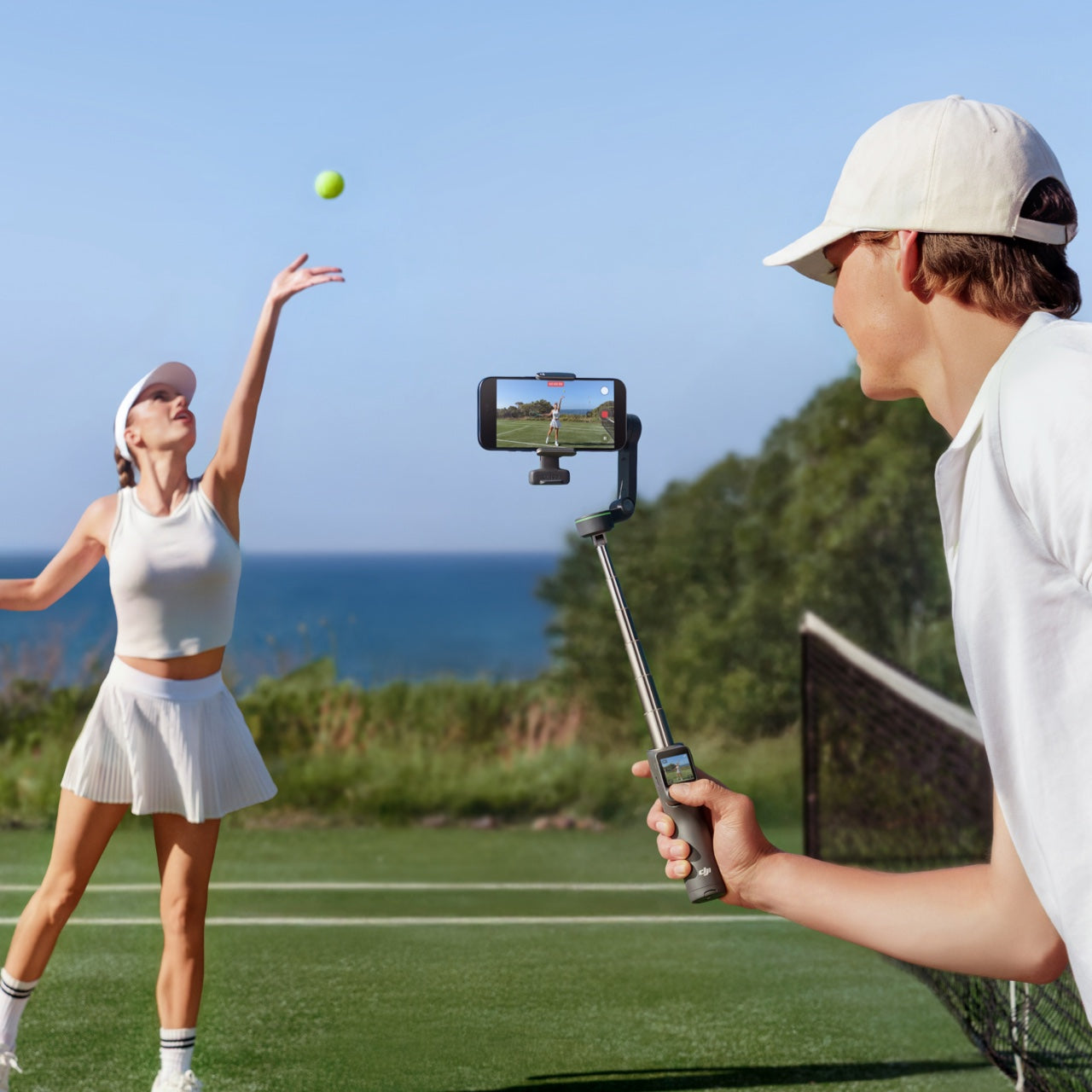 DJI Osmo Mobile 8P Advanced Tracking Combo with Remote Control Selfies, Expanded Subject Tracking, Phone Connection, 10-Hour Battery Life, Low-Angle Shots, 360° Pan Rotation