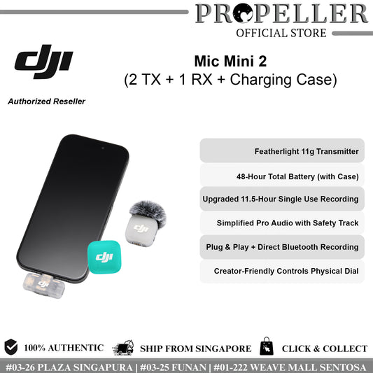 [NEW] DJI Mic Mini 2 - Ready Stock in Singapore