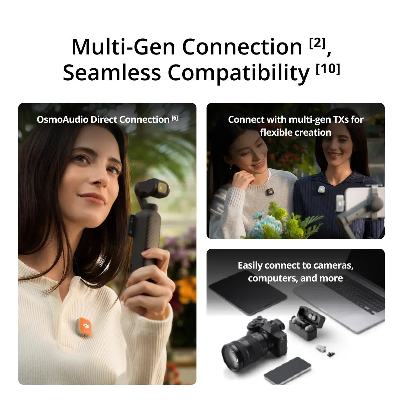 DJI Mic Mini 2 - Featherlight 11g Transmitter, 48-Hour Total Battery, 11.5-Hour Single Use Recording, Simplified Pro Audio, Plug Play, Creator-Friendly Controls.