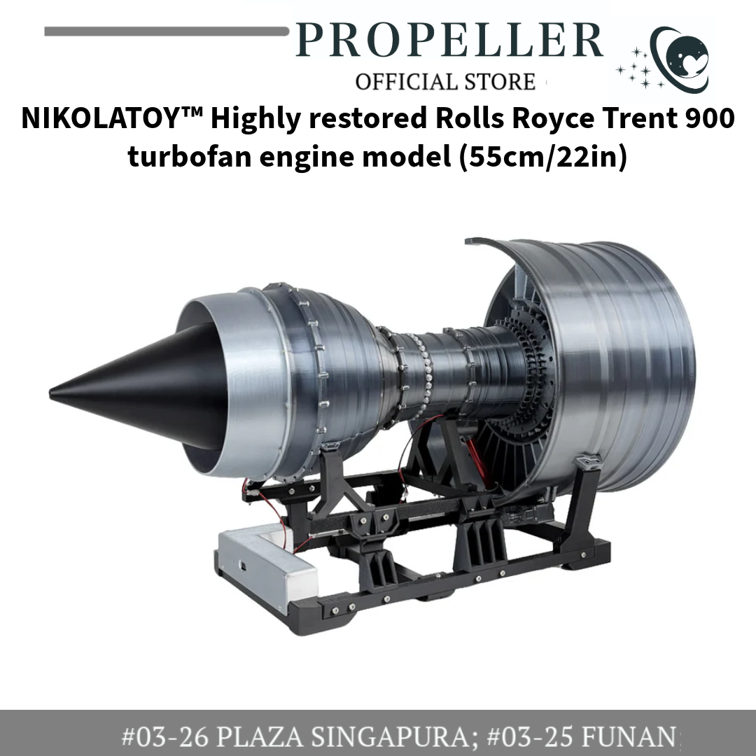 NIKOLATOY™ Highly restored Rolls Royce Trent 900 turbofan engine model (55cm by 22in)