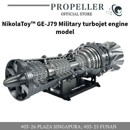 NikolaToy™ GEJ79 Military turbojet engine model
