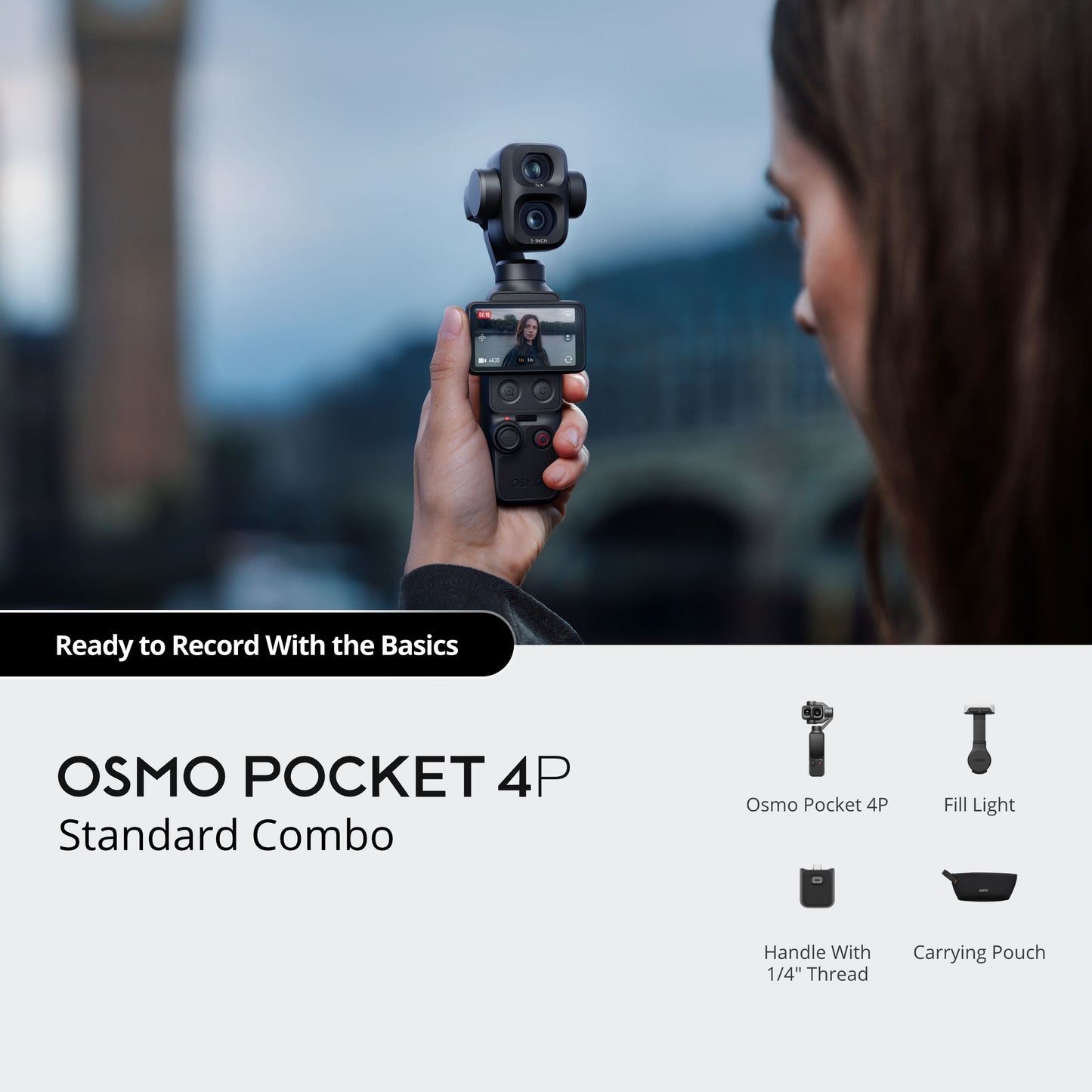 PRE-ORDER 60 DAYS【New】DJI Osmo Pocket 4P - Pocket Camera | 4K/240fps Slow Motion | New 1" CMOS | Cinematic Colours | 60mm Med-Tele Lens