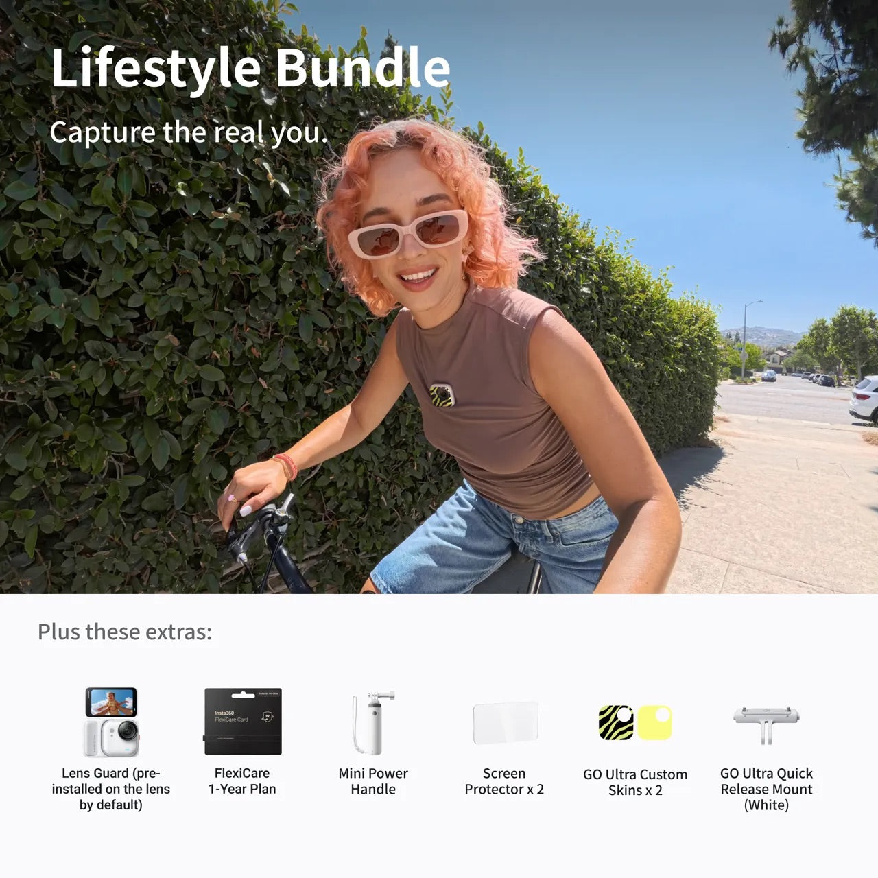 Insta360 GO Ultra Tiny 4K Action Camera with Flip Screen Action Pod
