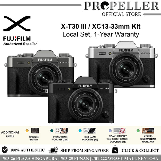 FUJIFILM X-T30 III Mirrorless Camera Local Set 1 Year Warranty"