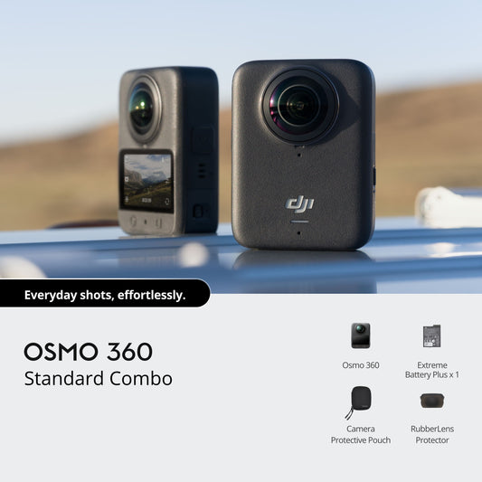 DJI Osmo 360 - 8K Revolutionary 360° Camera | 1" Equivalent 360° Image Field | 105G Built-In Storage | Multi-Platform Editing Support | Super Night Mode
