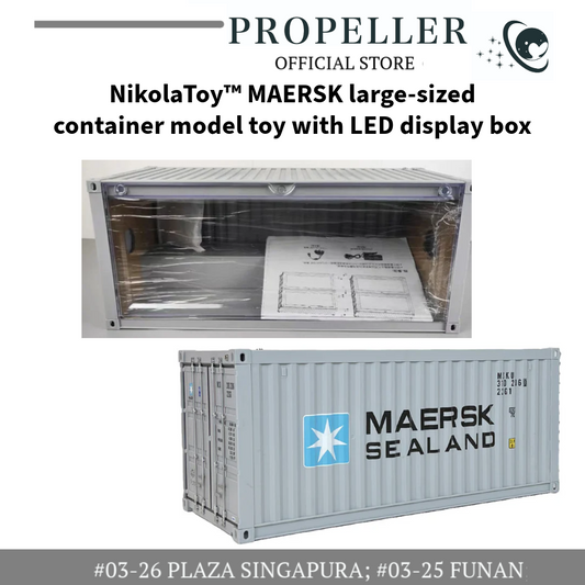 NikolaToy™ MAERSK large-sized Container model lighting display box