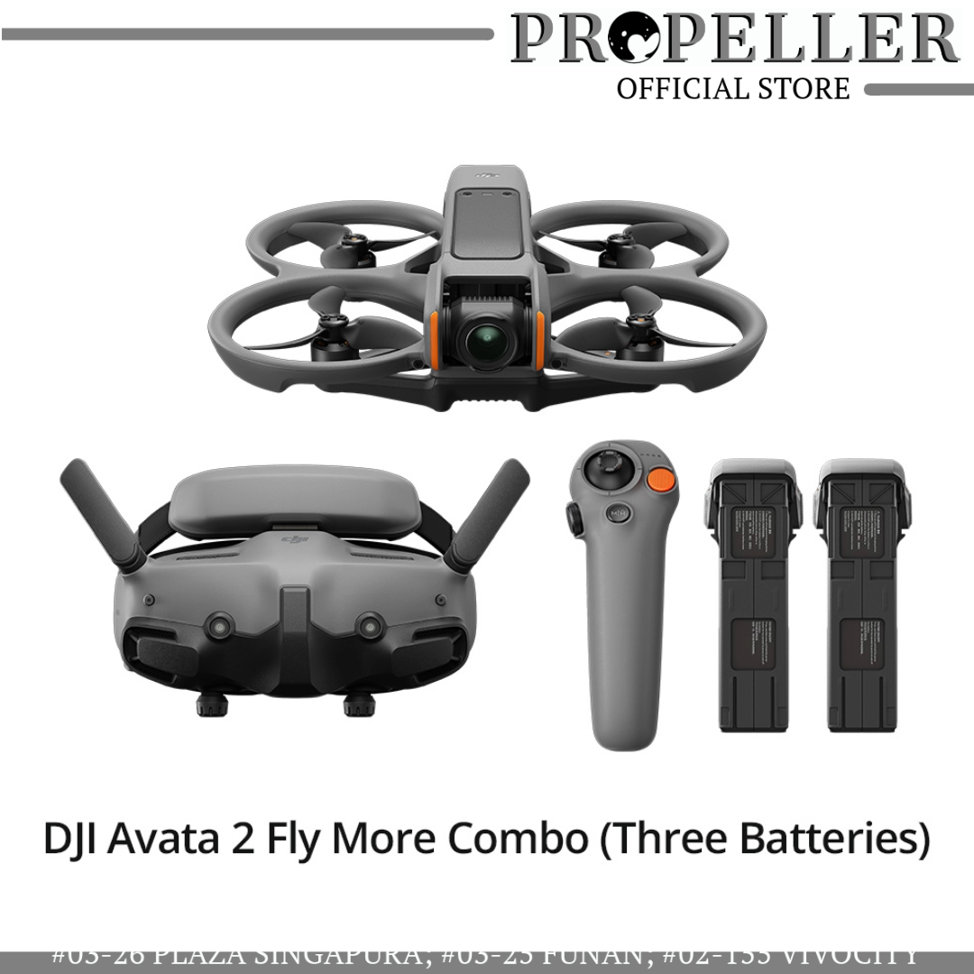 DJI Avata 2/Goggles 3/RC Motion 3 - Improved Image Quality/23 Mins Longer Flight Time/Covered with Comprehensive Safety