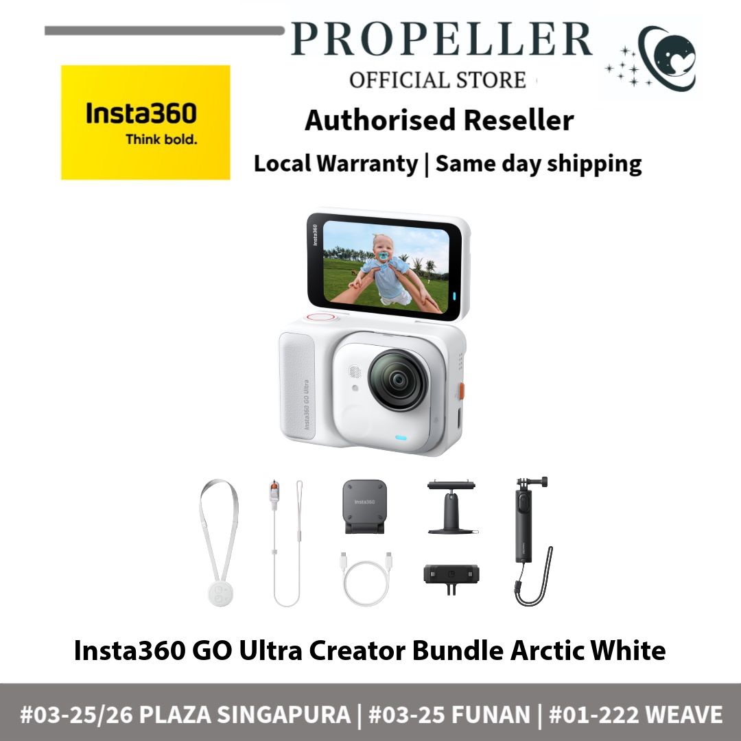 Insta360 GO Ultra Tiny 4K Action Camera with Flip Screen Action Pod