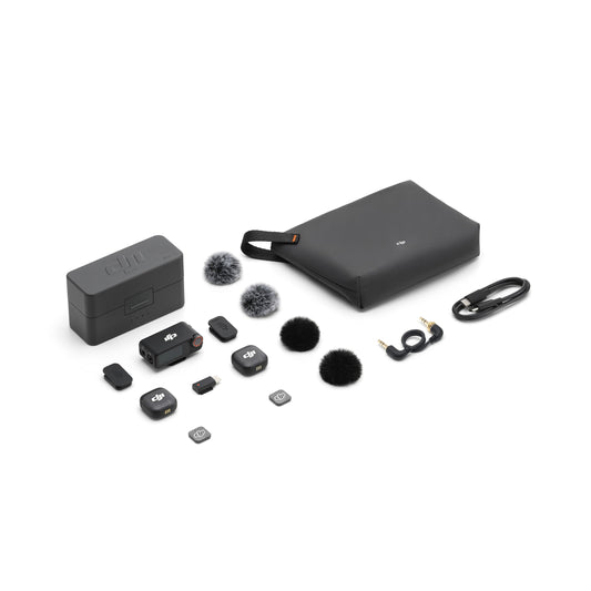 DJI Mic 3 - Wireless Mic | 28-Hour Battery Life | Up To 4TX + 8RX Collaboration | Dual File & 32-bit Internal Recording