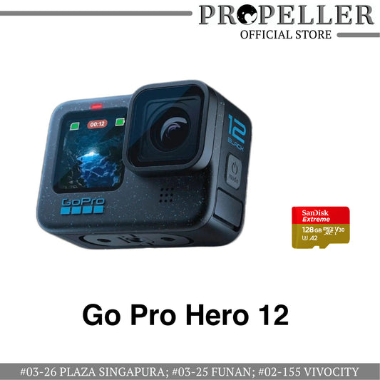 GoPro HERO12 Black/Action Camera/WaterProof/video stabilization/Rugged