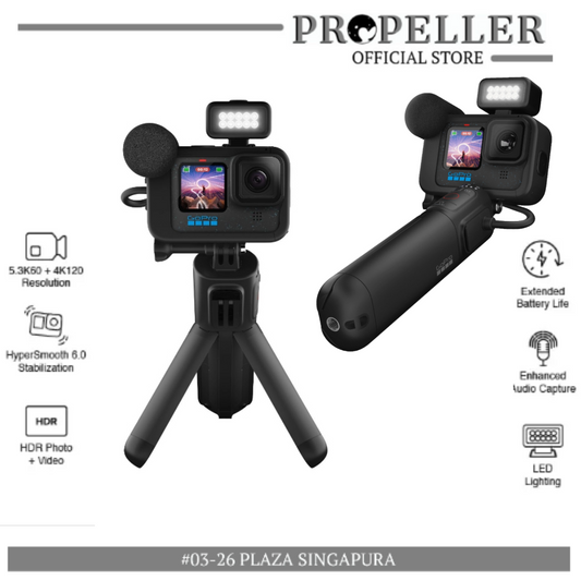GoPro Hero 12 Black Creator Edition - Action Camera 5.3K/4K HDR Video, 27MP Photo, HyperSmooth 6