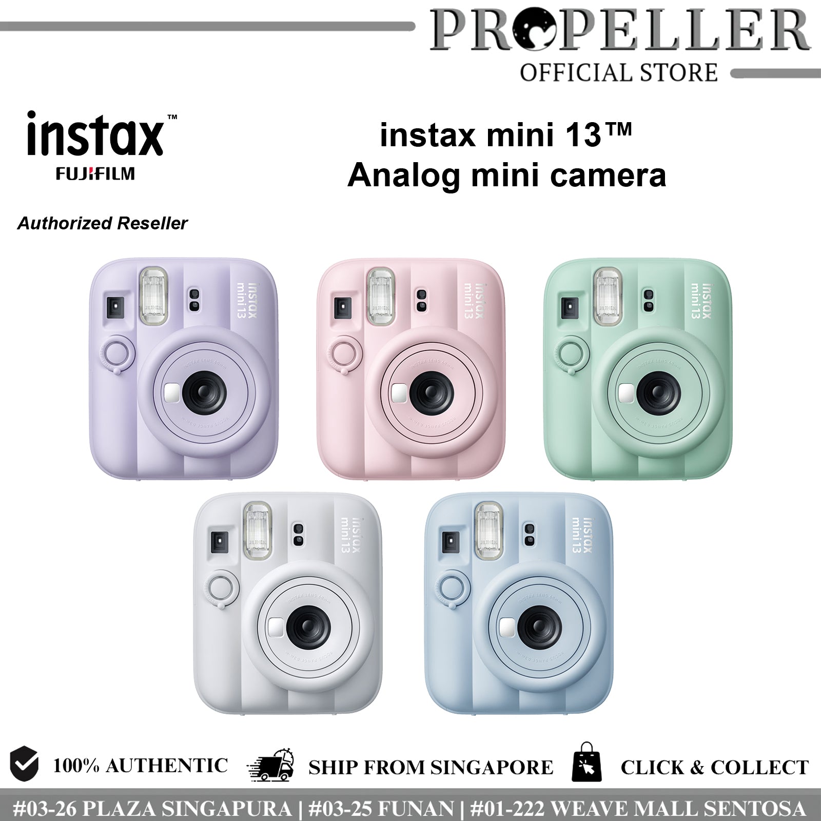 Fujifilm Instax Mini 13 Instant Camera – PROPELLER OFFICIAL STORE