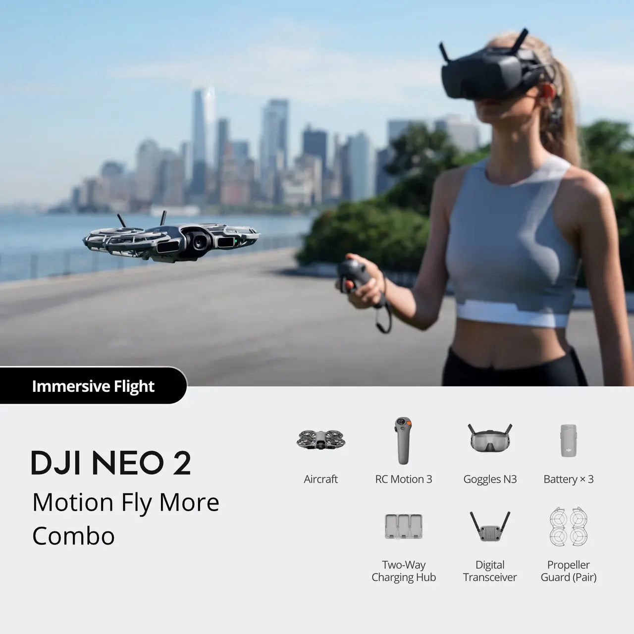 DJI Neo 2 – Compact Smart Drone with 4K Camera, Gesture Control, ActiveTrack & Obstacle Sensing