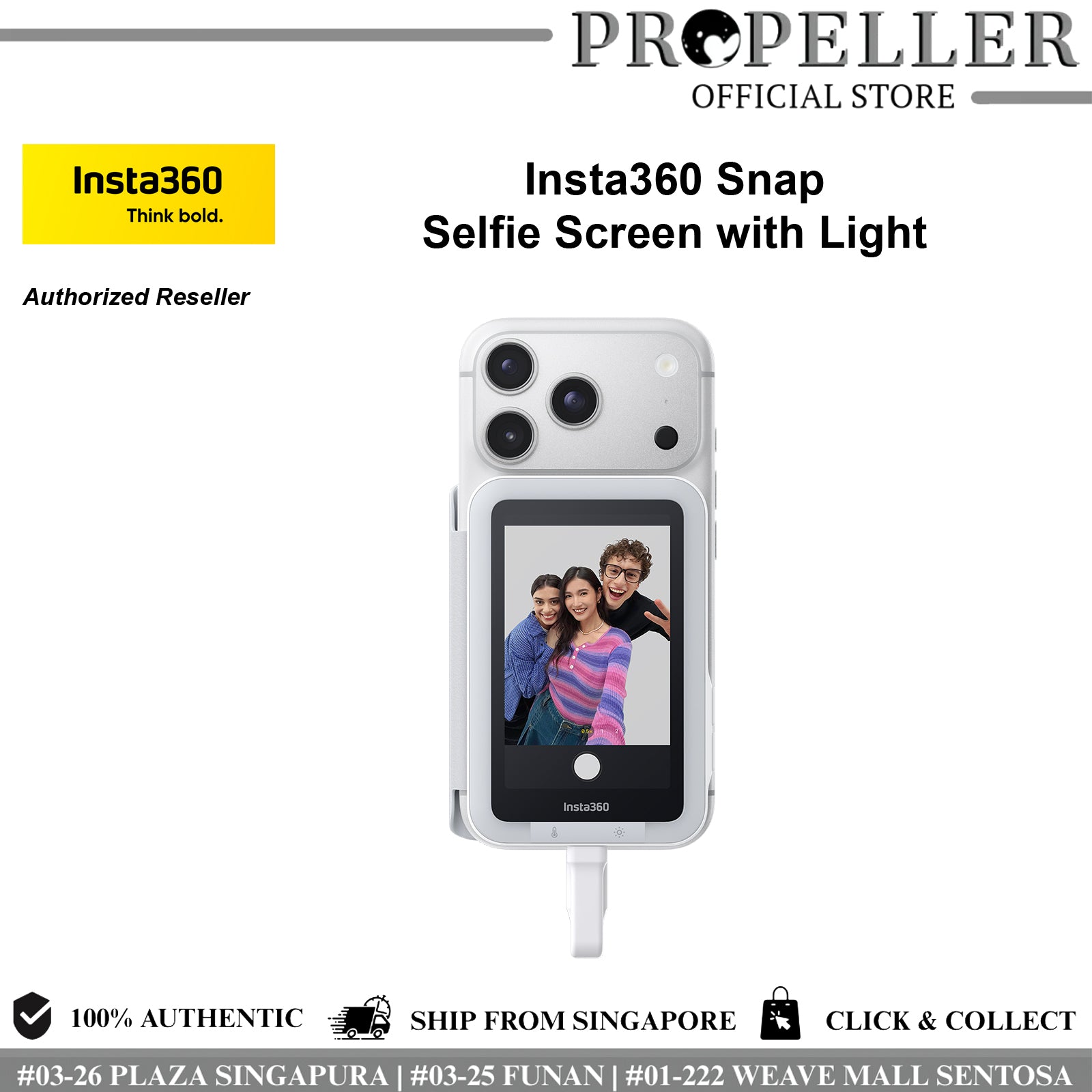 Insta360 Snap Selfie Screen – PROPELLER OFFICIAL STORE