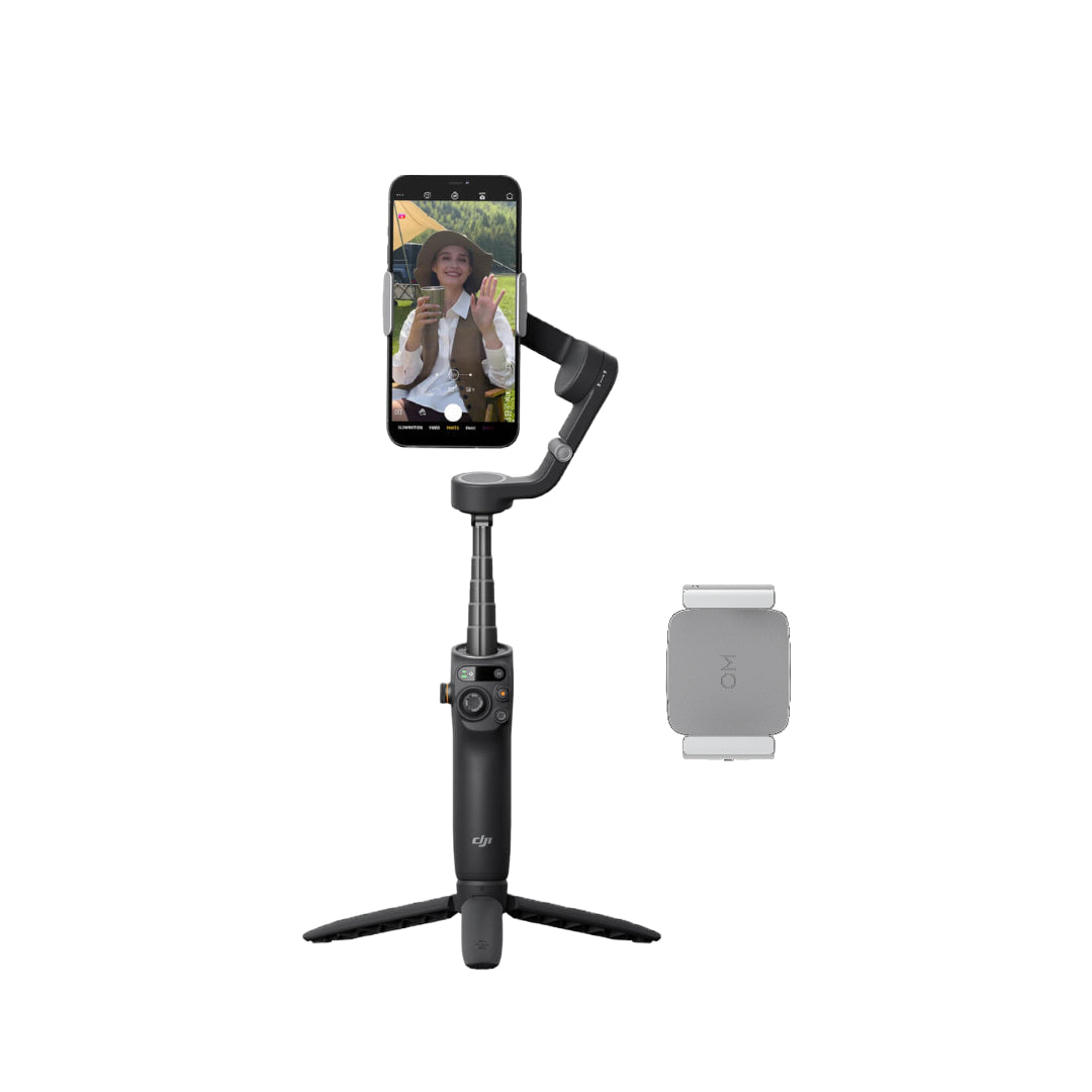 DJI Osmo Mobile 6 - Stabilizer | 3 Axis Stabilization | Built-In Extension Rod | Portable & Foldable | Active Track 5.0